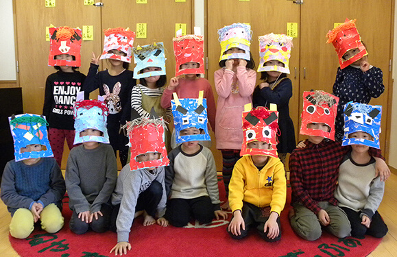 節分の様子写真を紹介しています